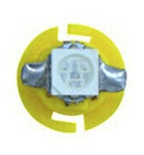 4 x YELLOW T5 CAP B8.4D FLAT HEAD SMD INSTRUMENT LIGHT TWIST AND LOCK