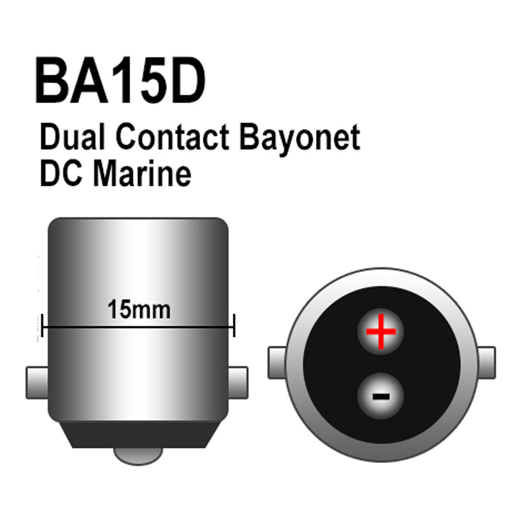 1PC 12v BA15D 13 SMD WARM WHITE 150 LUMENS LED GLOBE FOR CARAVAN AND MARINE ETC