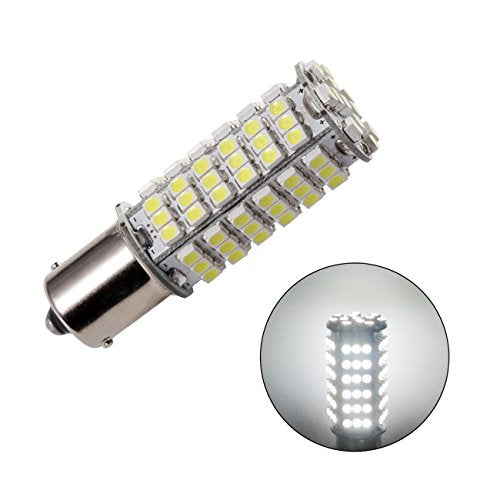 BA15S 12V COOL WHITE 102 SMD SUPER BRIGHT COOL WHITE CARAVAN RV 4WD GLOBE