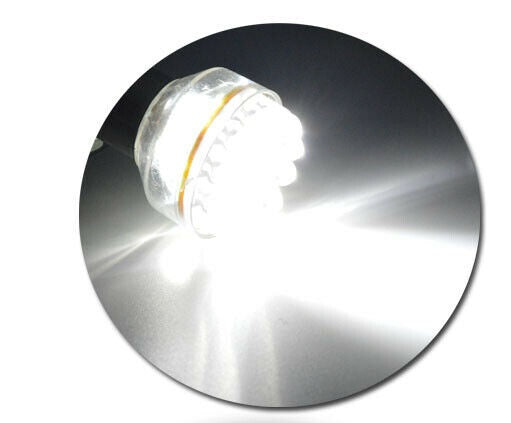 10 x BA15S 12V 24 LED COOL WHITE 192 LUMENS CARAVAN CAR BIKE BOAT LED GLOBES