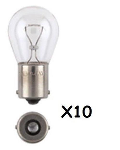10 x 12V 25W BA15S 1156 INCANDESCENT GLOBE INDICATOR REVERSE Brighter Than 21w