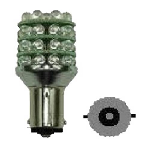 2 X 12v BA15S 1156 YELLOW 12V 36 LED INDICATOR GLOBES 288LM 12V 2PCS YELLOW