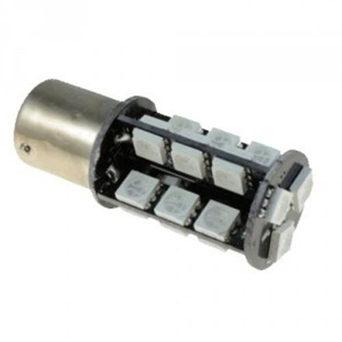 2 X BA15S 12V 27 SMD CANBUS 400LM AMBER CARAVAN CAR BIKE BOAT LED GLOBE 2PC