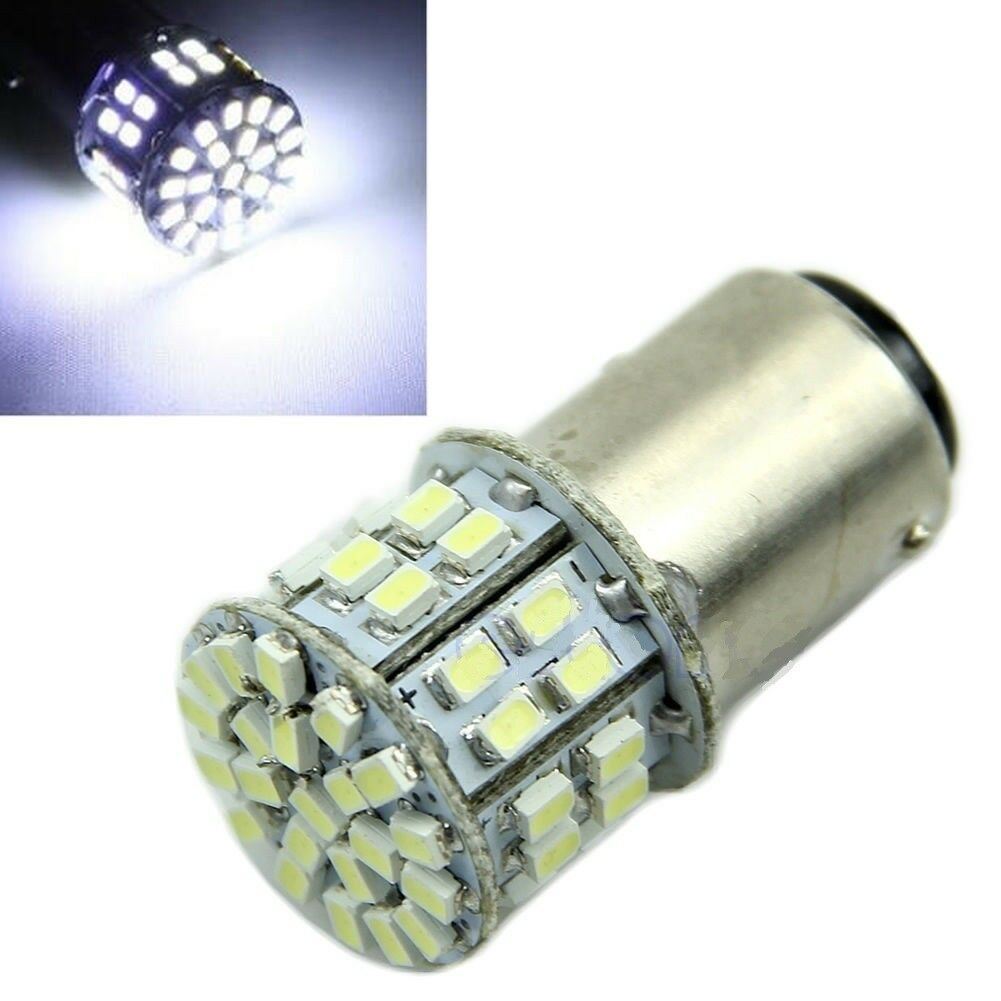2 X BA15S COOL WHITE 1156 12V 50 SMD 150 LUMENS IDEAL FOR PARKERS