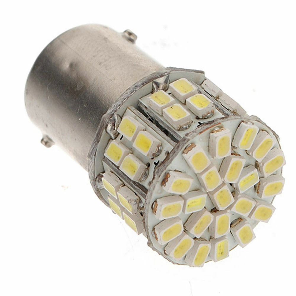 2 X BA15S RED 1156 12V 50 SMD 150 LUMENS IDEAL FOR COMPACT LAMPS TAIL LAMPS