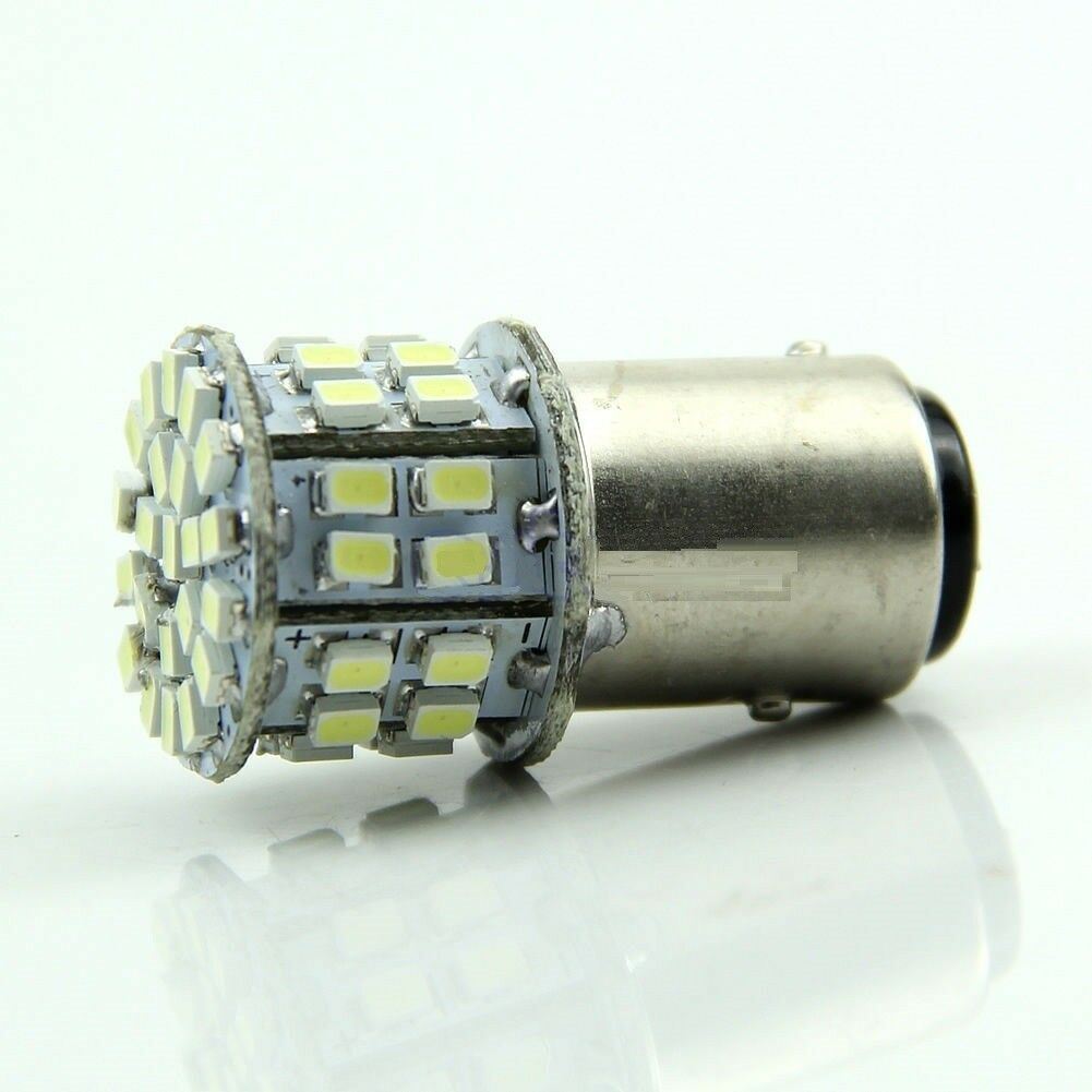 2 X BA15S COOL WHITE 1156 12V 50 SMD 150 LUMENS IDEAL FOR PARKERS