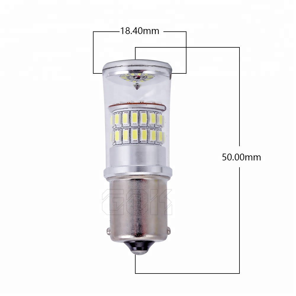 2 x BA15S AMBER 48smd AMBER Pair Super Bright Easy Install 1156 AMBER GLOBES
