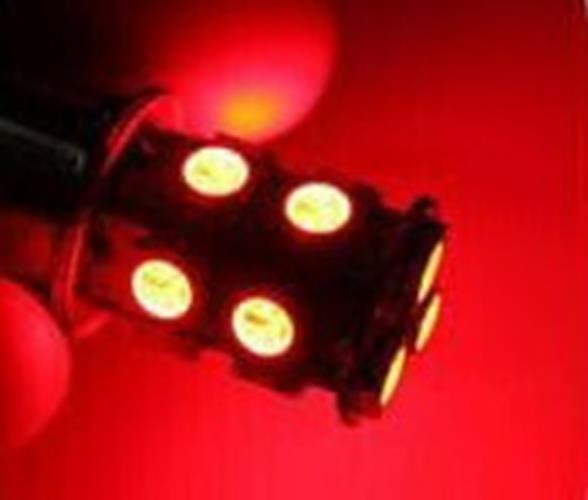2 X 12v BA15S 1156 13 SMD RED 150 LUMENS LED GLOBE TAIL LIGHT MAP LIGHT CARAVAN