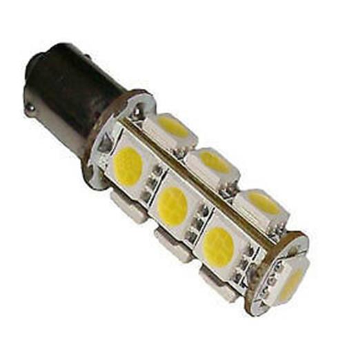 2 x 12v BLUE BA9S 13 SMD 5050 360 DEGREE LIGHT 160LM 38MM X 12MM BA9S LED