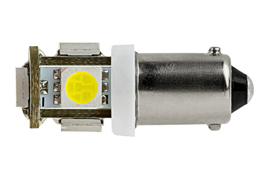 PAIR WHITE 12v BA9S 5 SMD 360 DEGREE LIGHT 88LM CANBUS IDEAL FOR PARKERS OR DASH