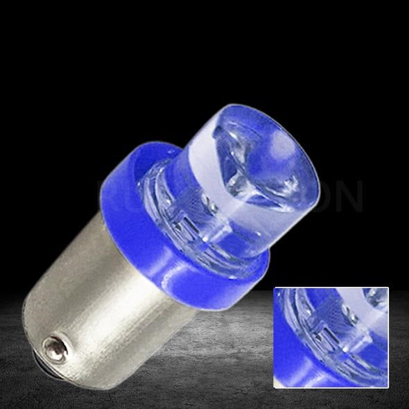 PAIR BLUE 12v BA9S LED INVERTED HEAD 360 DEGREE LIGHT 30LM PARK LIGHTS DASH