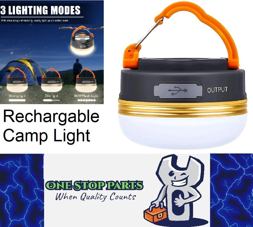10w Rechargable LED 1800mah Camp light hang and magnetic USB Charge Light (1pc)