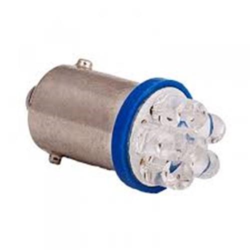 PAIR 12v BA9S LED BLUE BA9S 6 LED 60LM IDEAL FOR PARK LIGHT OR DASH BLUE