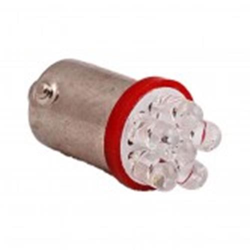 PAIR 12v BA9S LED RED BA9S 6 LED 60LM IDEAL FOR PARK LIGHT OR DASH RED