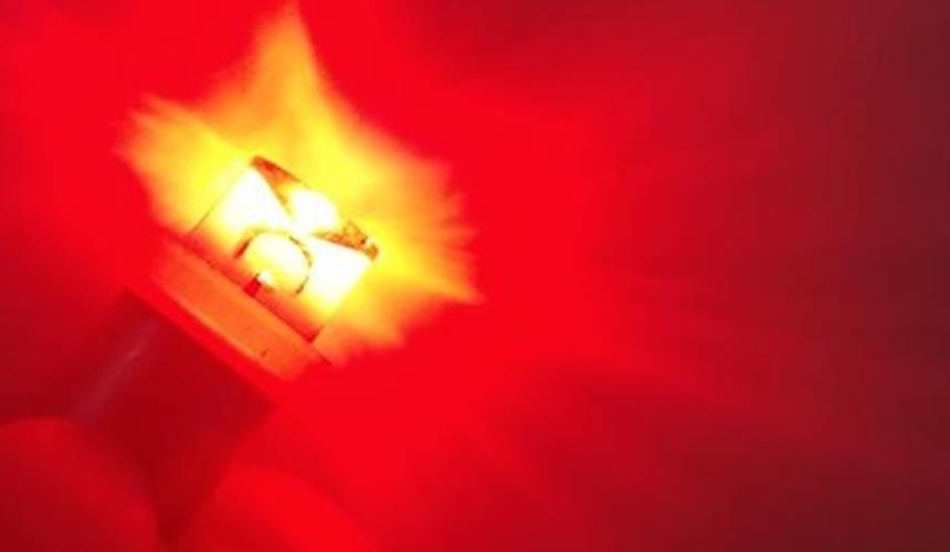 PAIR RED 12v BA9S LED INVERTED HEAD 360 DEGREE LIGHT 30LM SUITS PARK LIGHTS DASH