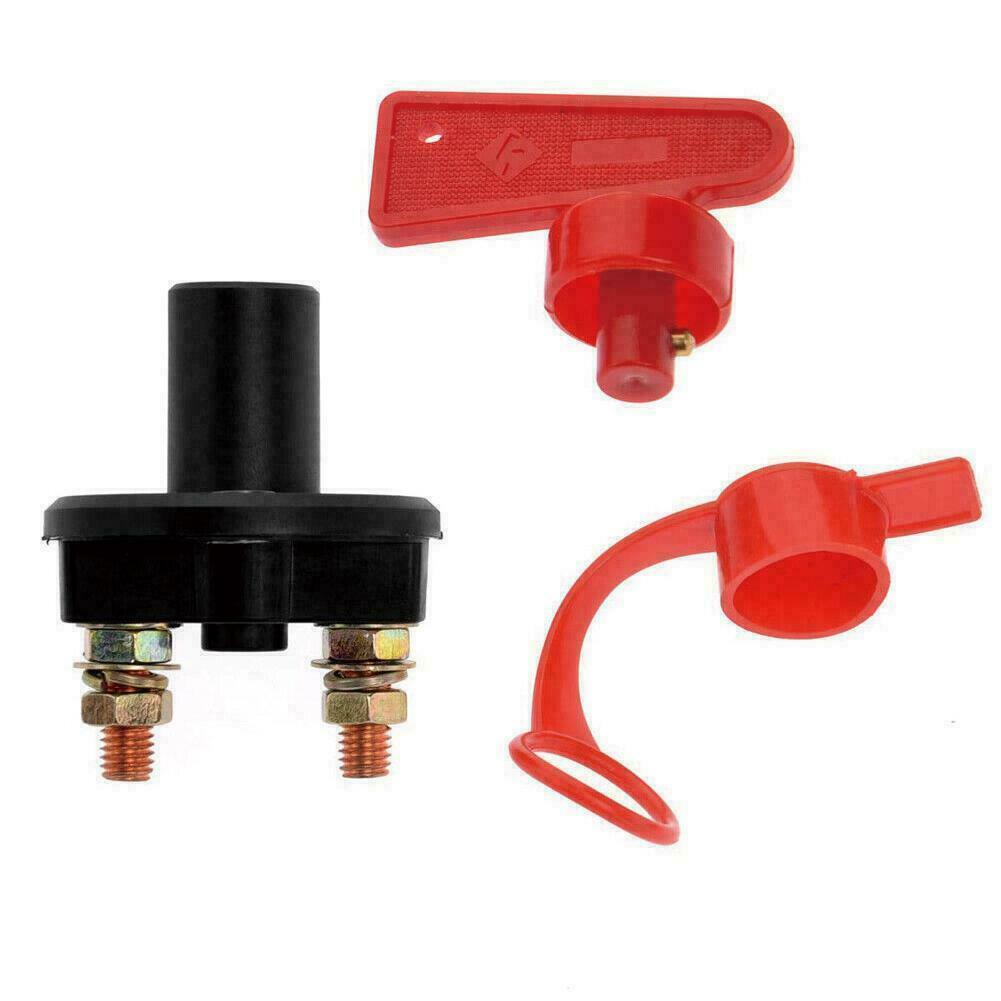 Battery Isolator Switch Cut Off Battery Power Heavy Duty With Key and Dust Boot