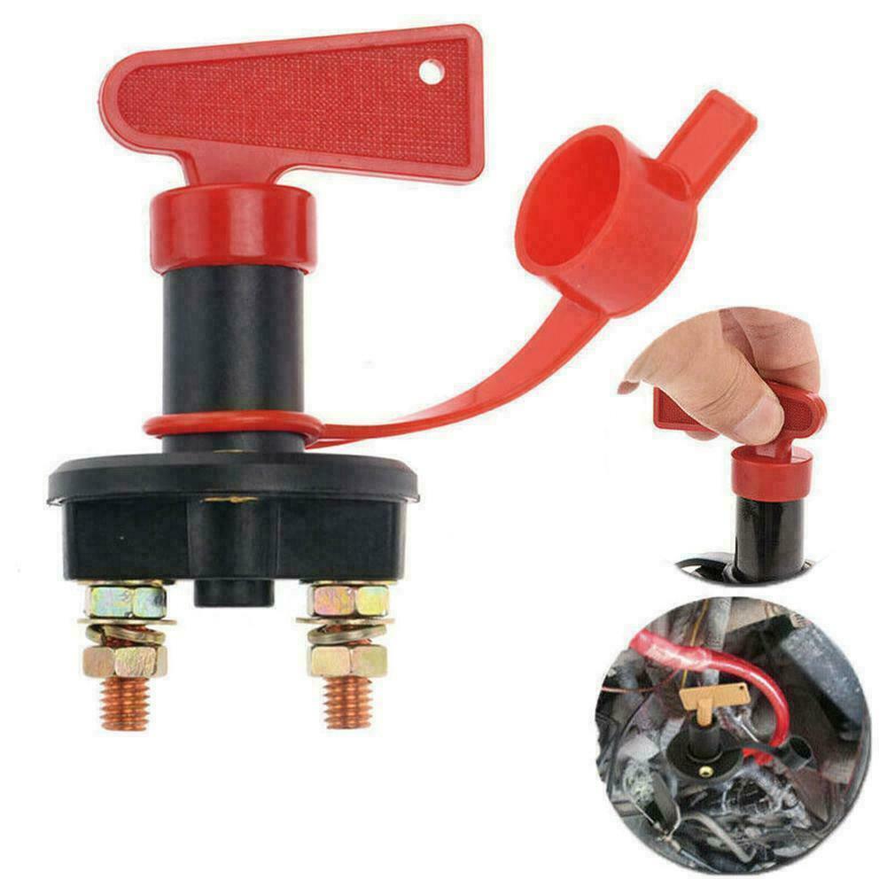 Battery Isolator Switch Cut Off Battery Power Heavy Duty With Key and Dust Boot