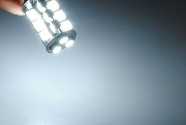 2 X BAY15D WHITE 12V 27 SMD CANBUS 250/400LM STOP / TAIL LED GLOBES 1157 X 2PCS