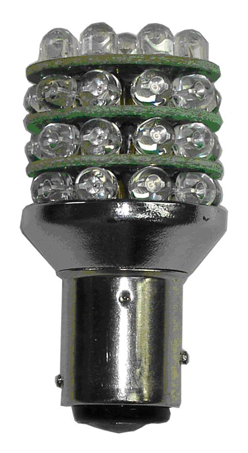 2 X 24v BAY15D 1157 RED STOP TAIL 36 LED GLOBES TAIL 100LM / STOP 288LM 24V