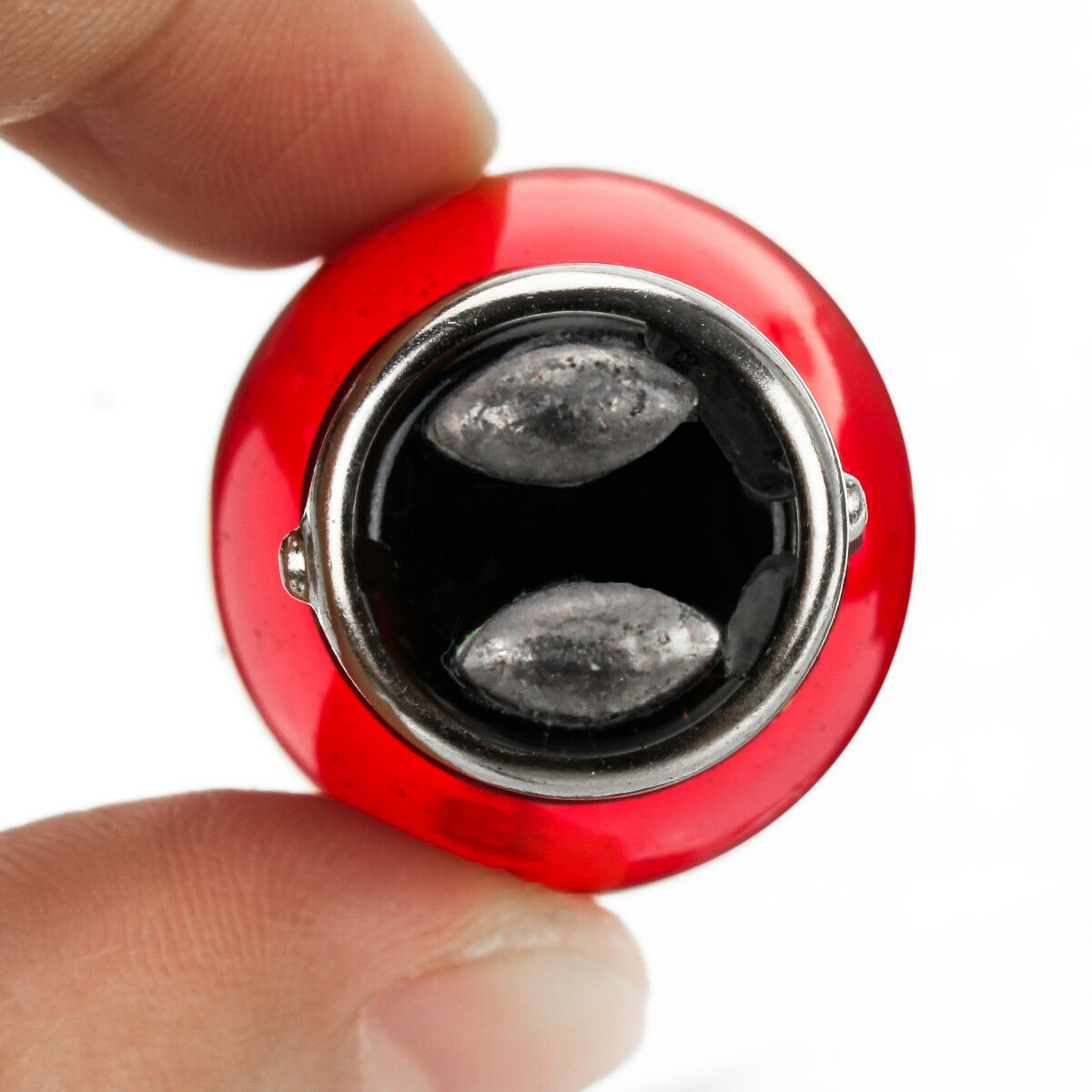 2 x 12v Red Coated BAY15D 1157 21/5w Stop/tail globes ideal for clear lens Lamps