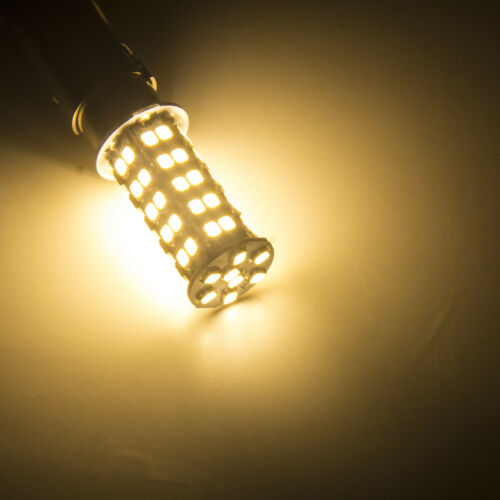 12v BAY15D 68smd Yatch mast light led offset base pins pos and neg Warm White