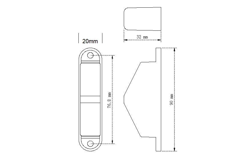 CARAVAN WHITE LED NUMBER PLATE LIGHT ADR APPROVED MULTIVOLT 12V / 24V AUS DESIGN