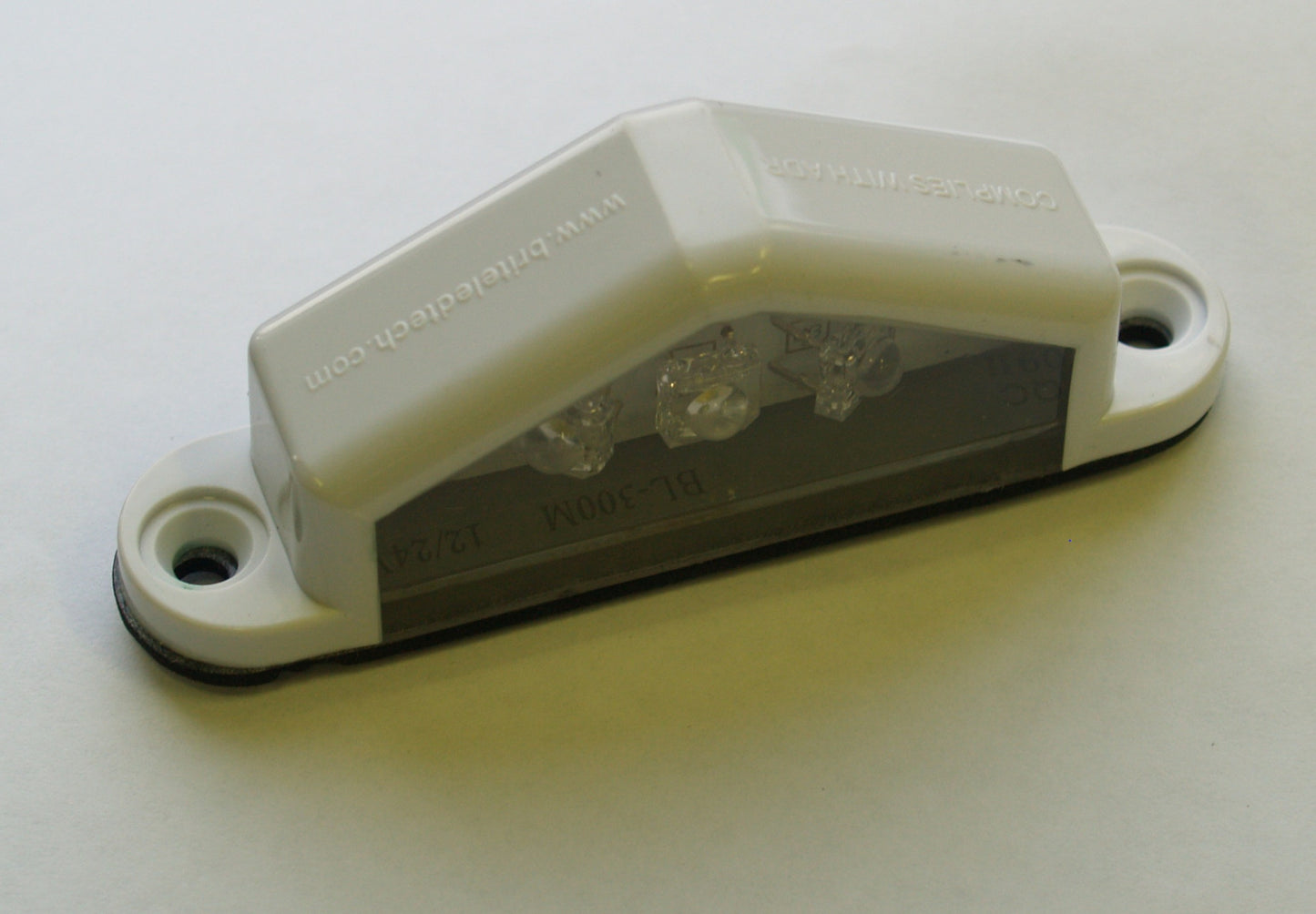CARAVAN WHITE LED NUMBER PLATE LIGHT ADR APPROVED MULTIVOLT 12V / 24V AUS DESIGN