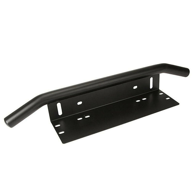 Black Nudge Bar Front Number Plate Car for Light Bar and/or Driving lights LED