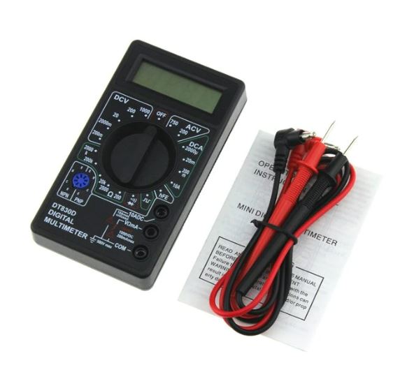 DT-830D Mini Multimeter Pocket Digital AC/DC Volt Amp Ohm Diode hFE Continuity