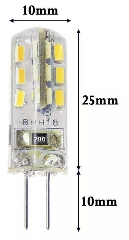 10-30V M/Volt G4 24SMD LED WARM WHITE 3200K 240 Lumens Super Bright G4