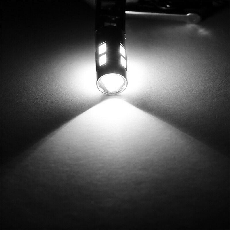 2 X 12V H1 10SMD COOL WHITE LED GLOBE REPLACEMENT 300LM 5630 SMD 2PCS