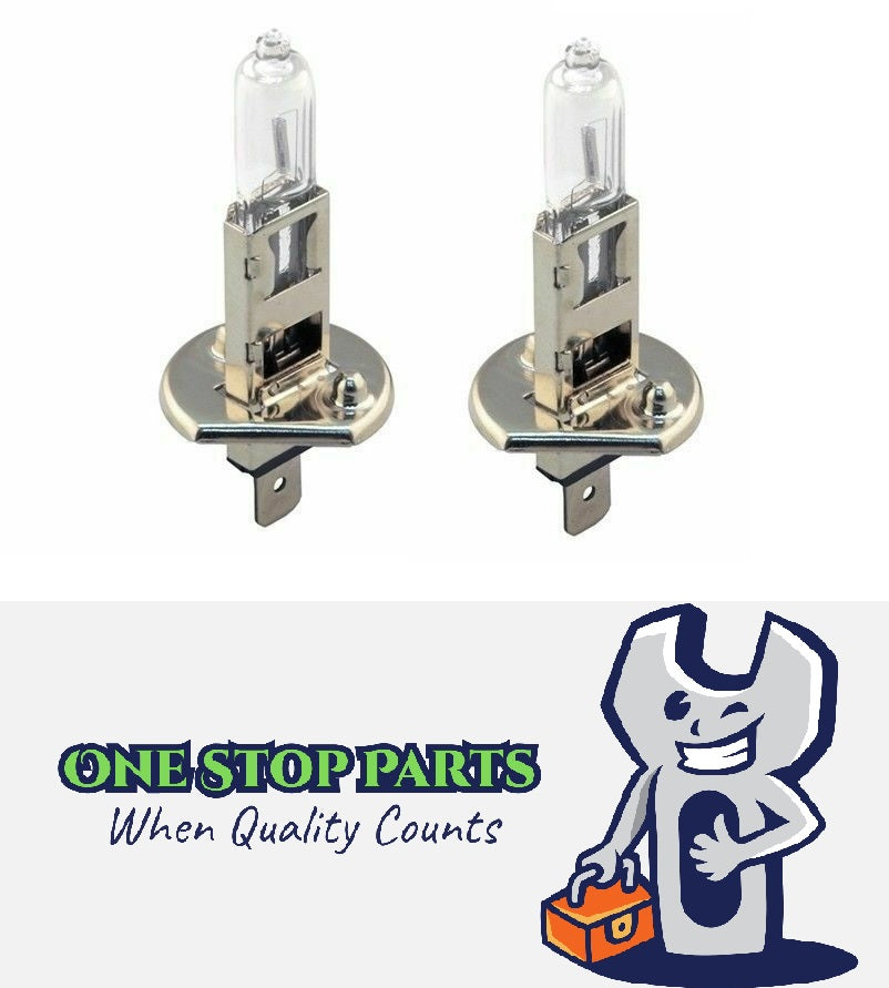 2 x Halogen 12v H1 70w Clear Globes Bulbs Quality Brighter than 12v H1 55w Globe