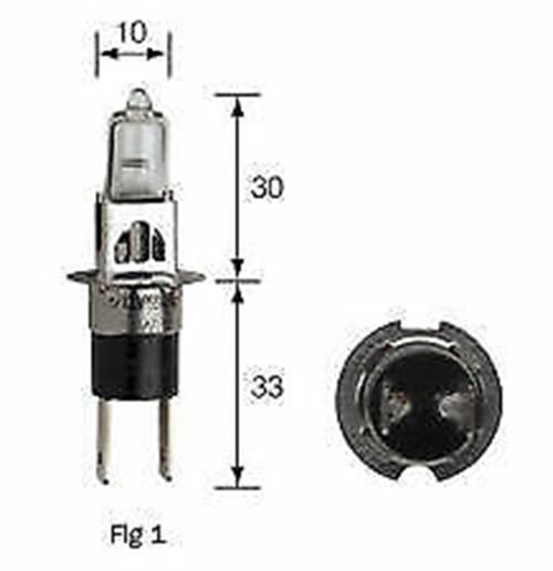 2 x Halogen 12v H3C 55w Super White 5000k Globes Quality Australian Stock