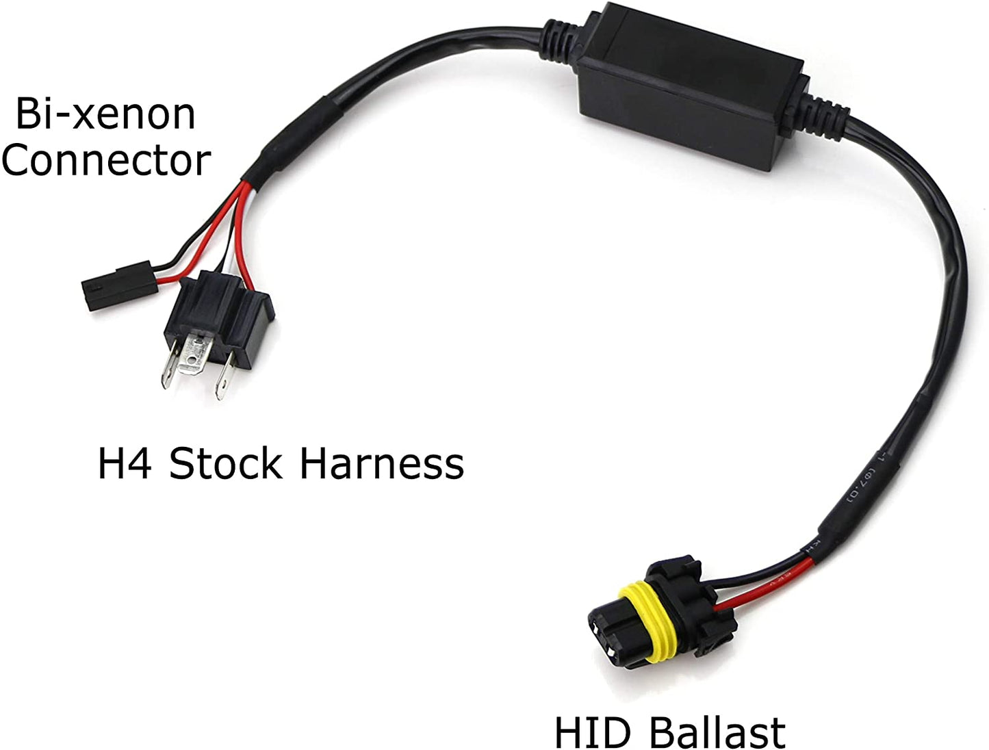 H4 HID HARNESS FOR HIGH/LOW HID FOR MOTORBIKES OR CAR EASY DIY HARNESS