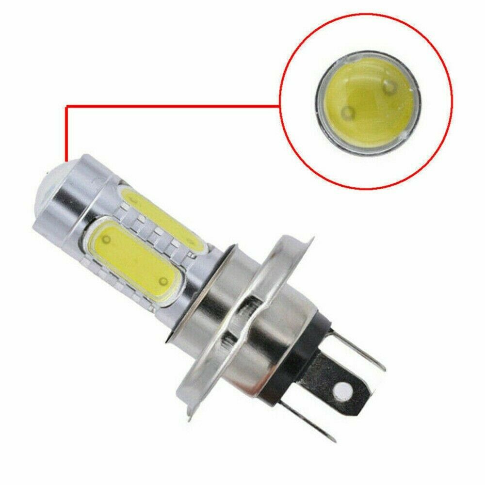 1 X H4 LED 6000K LOW/HIGH 400Lm/600Lm COB 7.5W LED Easy Install 1PC