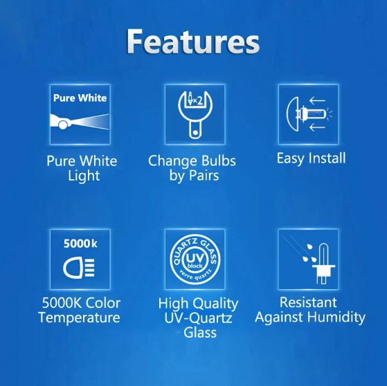 2 X Philips H8 12V 35W PGJ19-1 Diamond Vision 5000K Globes