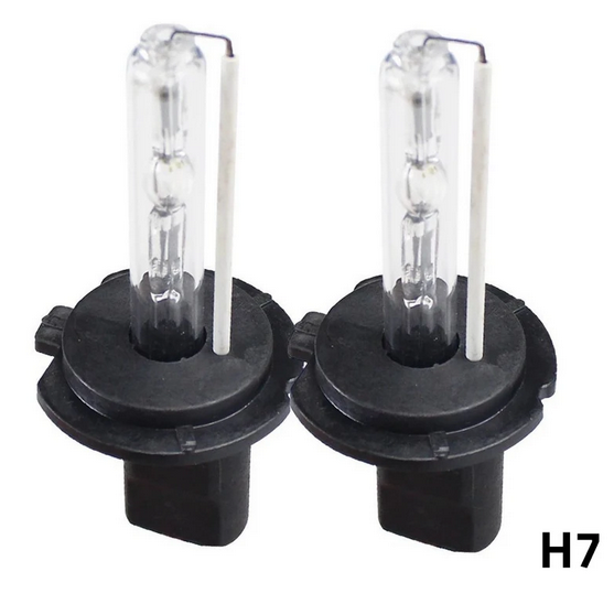2 x H7 10,000k 35w HID Globes ONLY Matched Pair ready to install to 35w hid kit