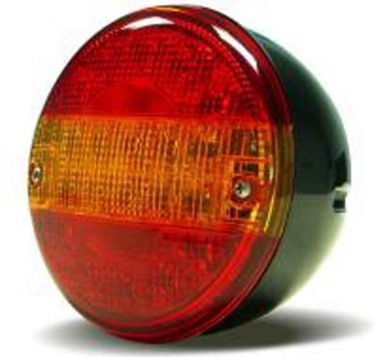 12V/24V LED REAR ROUND HAMBURGER COMBO STOP/TAIL/INDICATOR LAMP
