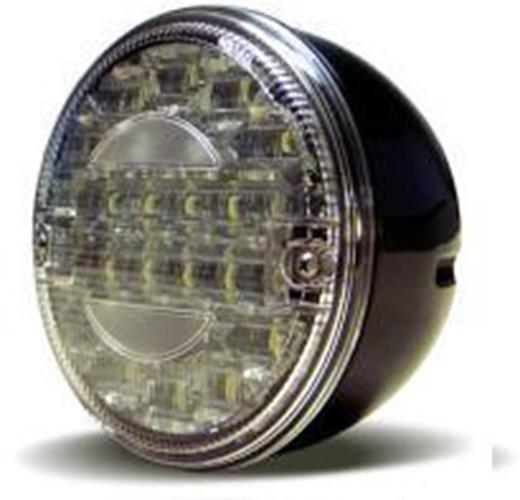 12V/24V LED REAR ROUND HAMBURGER REVERSE LAMP CARAVAN TRAILER TRUCK BUS