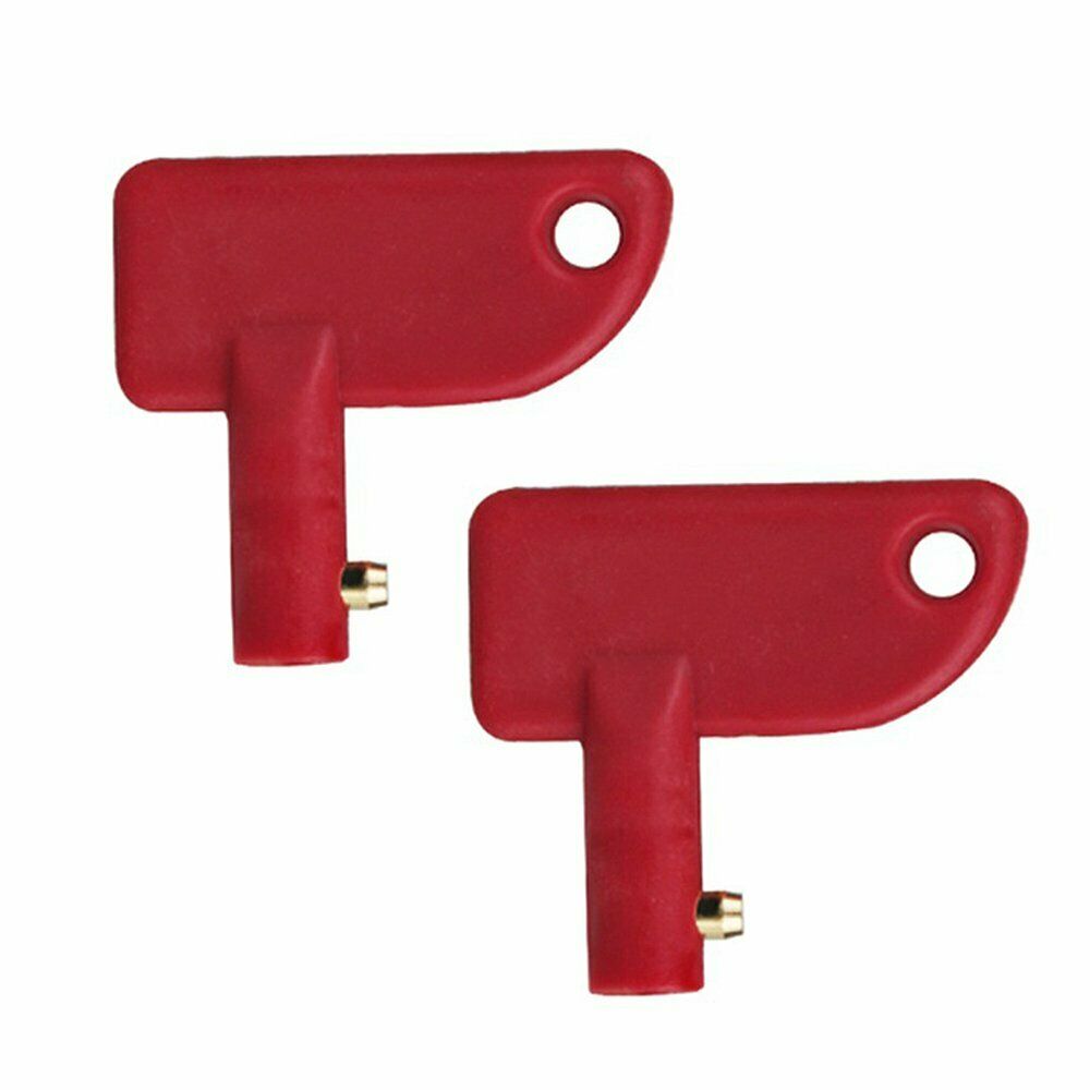 2 X RED ISOLATOR KILL SWITCH KEY ONLY 2PC RED ISOLATOR KEYS ONLY
