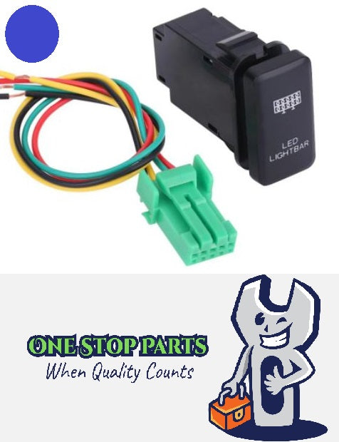 LED LIGHT BAR Push Switch Toyota Hilux 2005 to 2013 KUN26R GGN15R, GGN25R BLUE
