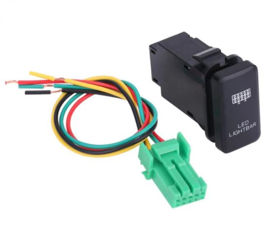 LED LIGHT BAR Push Switch Toyota Hilux 2005 to 2013 KUN26R GGN15R, GGN25R BLUE