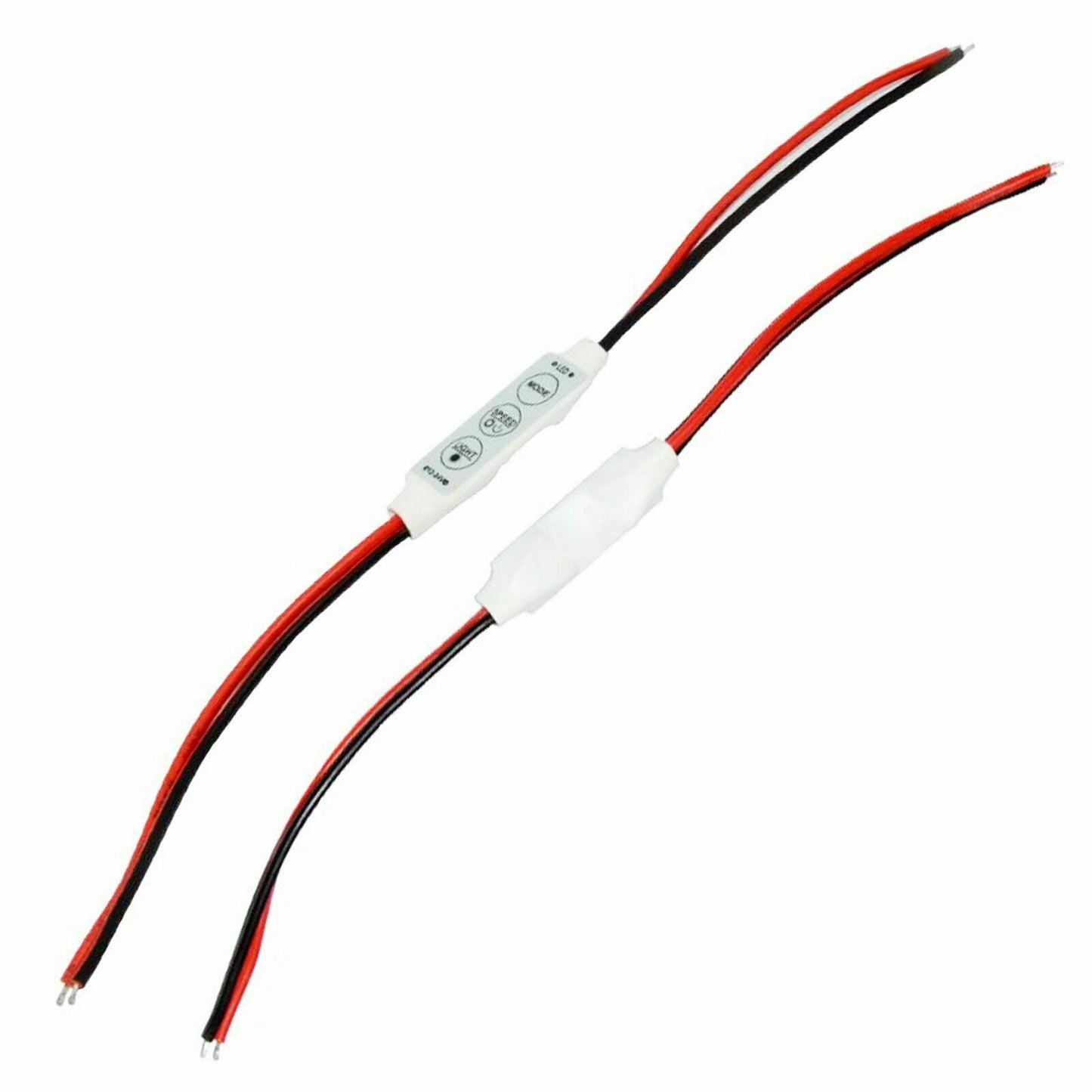 5 X LED STRIP CONNECTORS SMD 3528 2835 SINGLE END 2 WIRE 8MM PCB BOARD ADAPTER