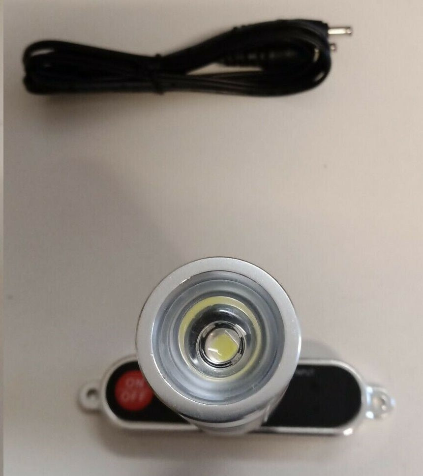 12v Cool White 2w led map reading light for caravan bedside light, rotatable 1pc