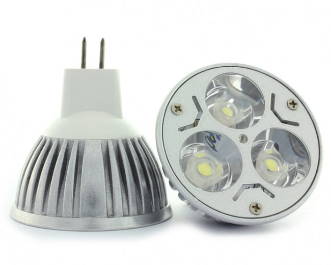 10 X MR16 12V DC 3W 300LM 60 Deg Warm WHITE Ideal for Caravan Boat Motorhome