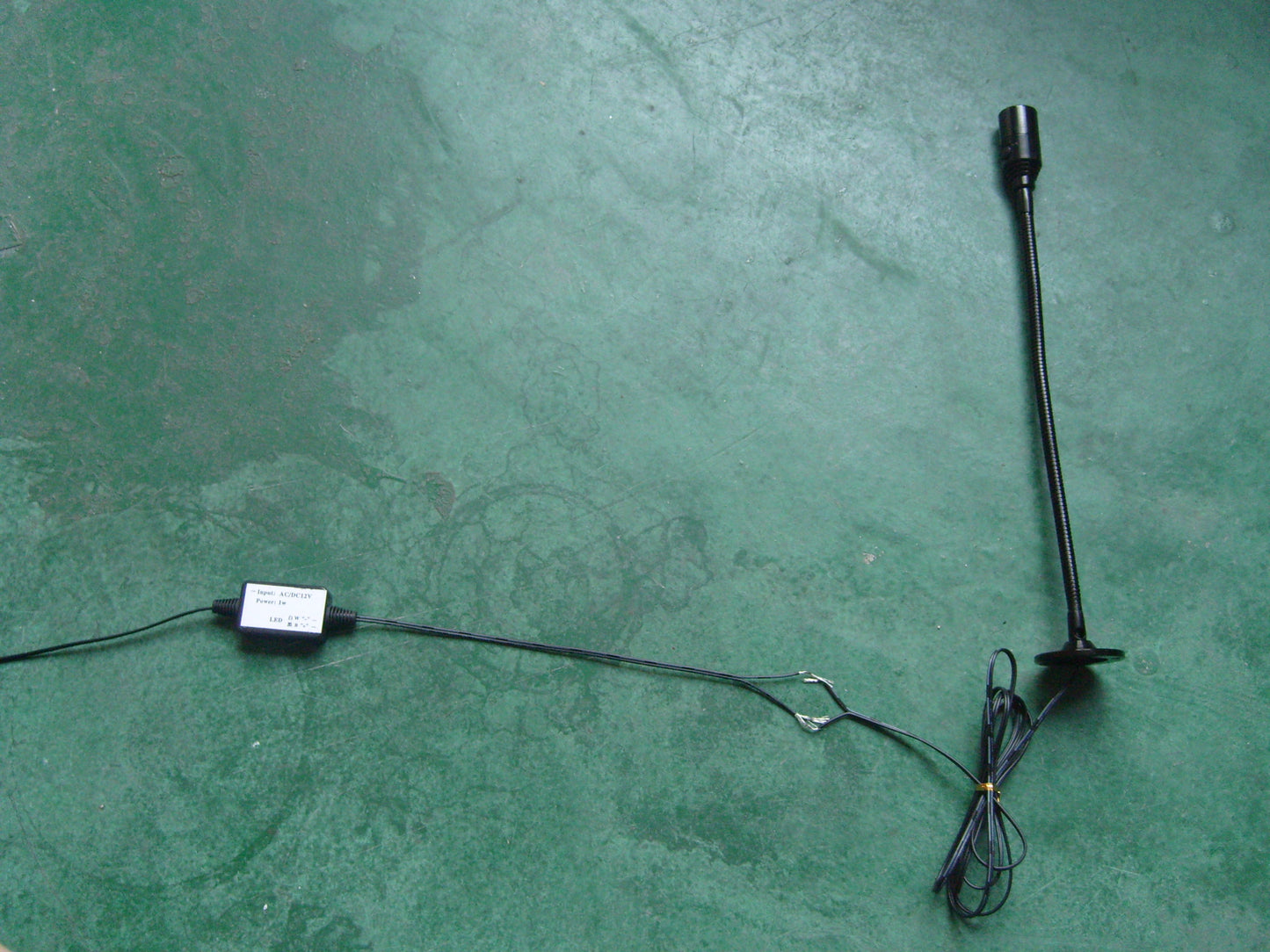 12v 300mm Flexible Cool White 2w led map reading light with switch