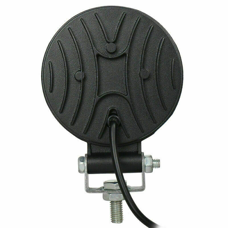 12v-24v Round 85mm 27W LED WORKLIGHT COOL WHITE 6000K FLOOD BEAM W/LIGHT