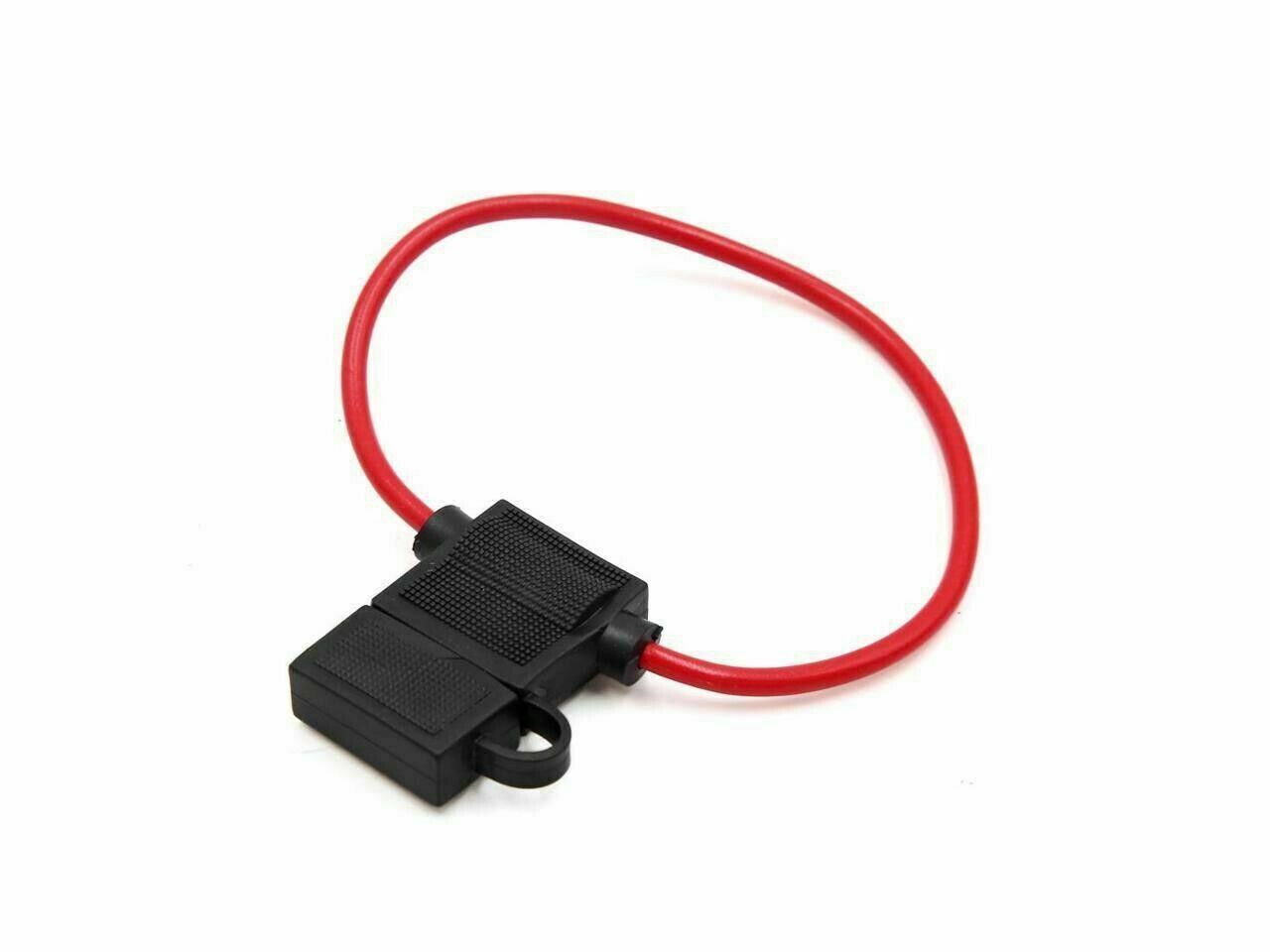 In Line Standard Blade Fuse Holder With Dust Cap, Ideal for bike, boat, 4wd, RVs