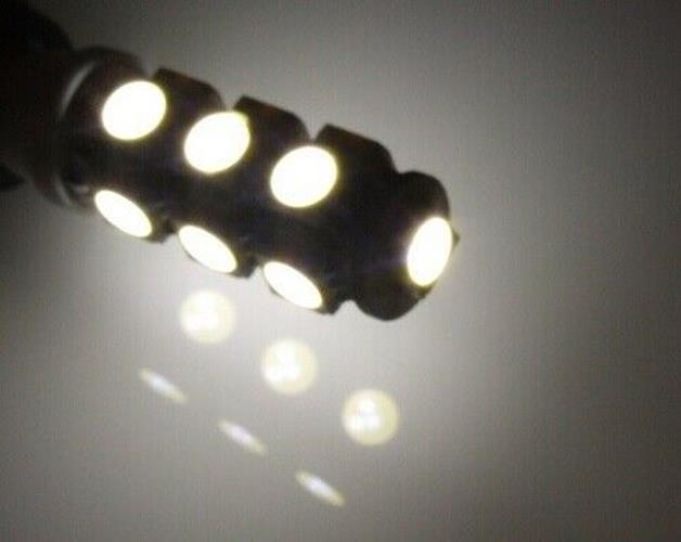 2 X COOL WHITE 12V T10 13SMD CANBUS LED GLOBE REPLACEMENTS 286 LUMENS 2PCS