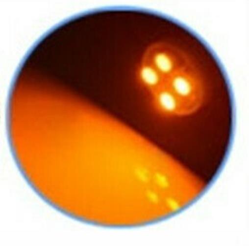 10 X 12V T10 4SMD AMBER SMD LED GLOBES 32 LUMENS FOR LED DASH GLOBE PARKERS